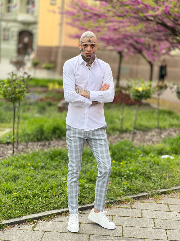 Muška bela košulja