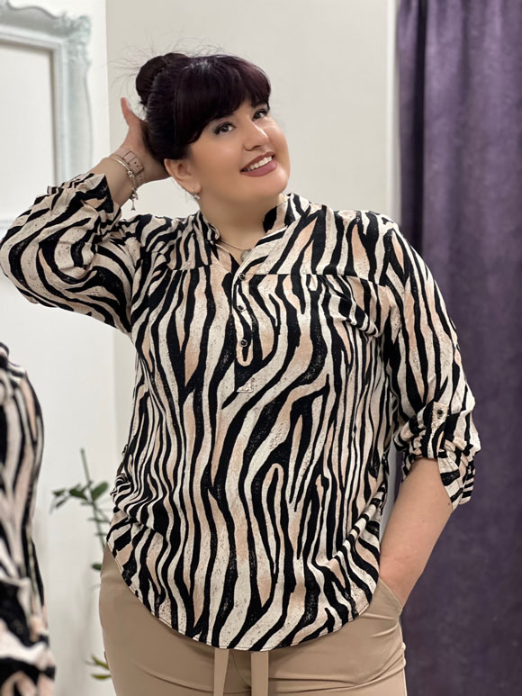 Plus size ženska bluza Ina