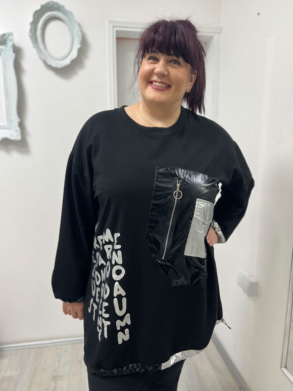 Plus size zenska bluza casual