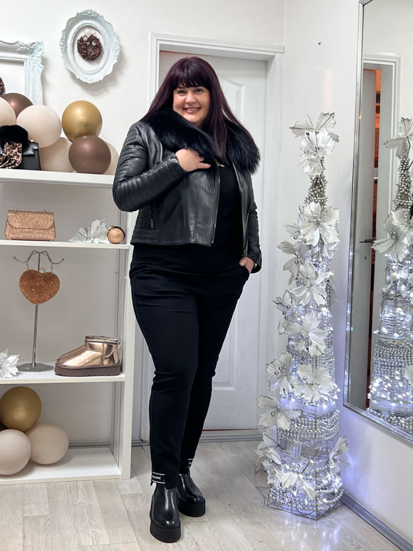 Ženska kožna jakna - Slika 4