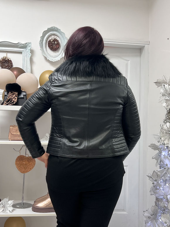 Ženska kožna jakna - Slika 2