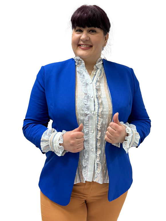Plus size ženski sako - blejzer - Slika 7