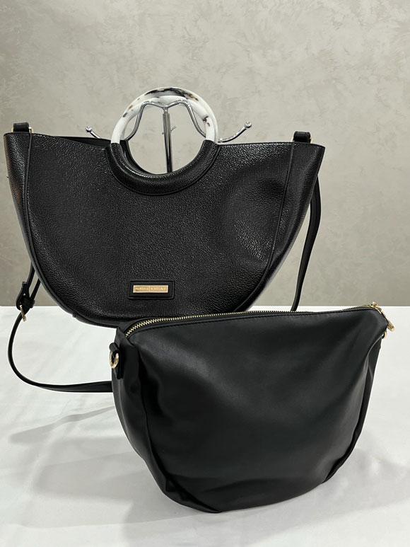 Ženska crna torba 2u1