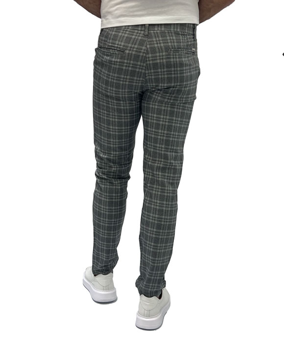 Muške pantalone karo - Sive - Slika 3