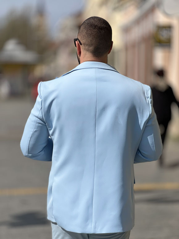 Muški sako - Svetlo Plavi - Slika 3