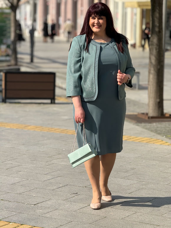 Plus size mint komplet ženski - Slika 3