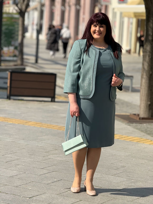 Plus size mint komplet ženski - Slika 2
