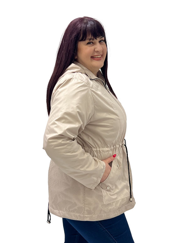 Plus size ženska jakna - šuškavac - Slika 2