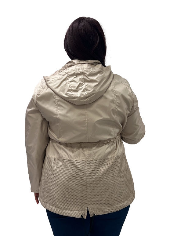 Plus size ženska jakna - šuškavac - Slika 3