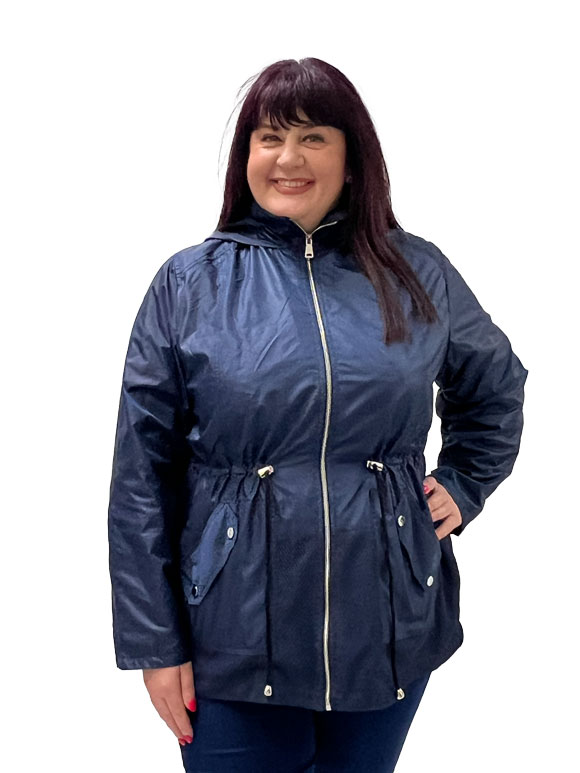 Plus size ženska jakna - šuškavac - Slika 5