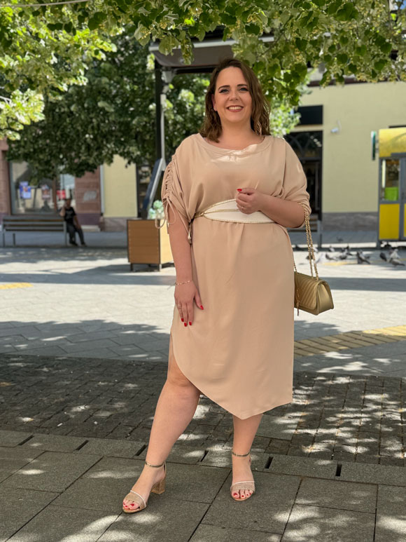 Plus size ženska haljina - Slika 3