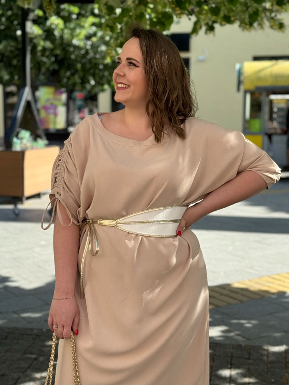 Plus size ženska haljina - Slika 2