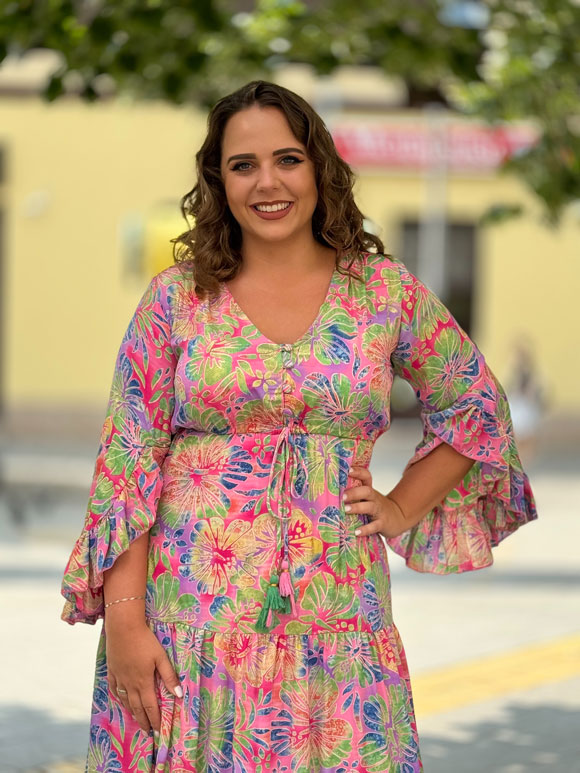 Plus size haljina za dame - Slika 2