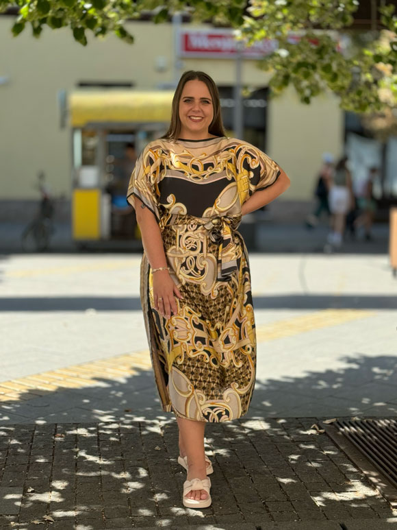 Plus size ženska haljina