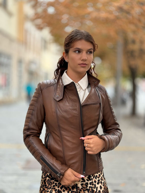 Ženska kožna jakna - Slika 2