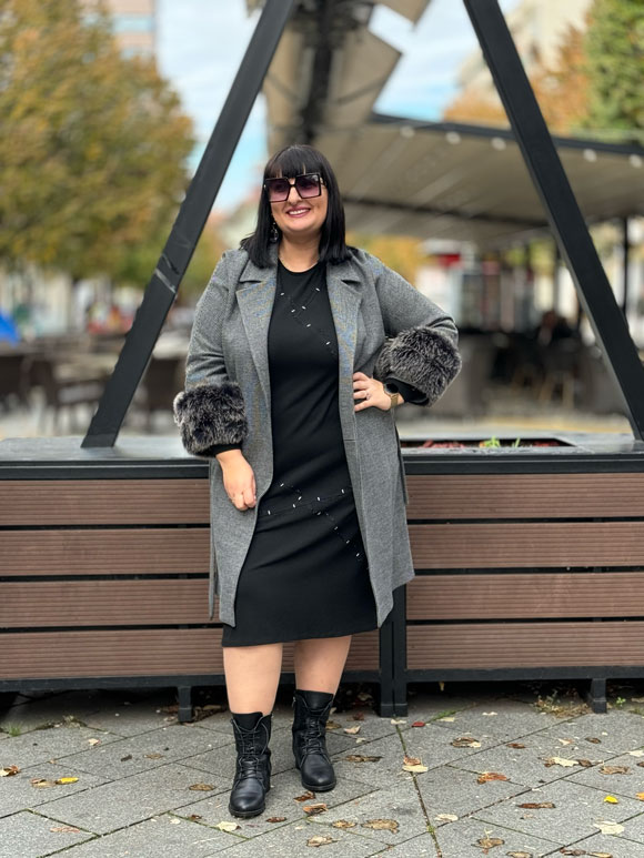 Plus size ženski kaput - Slika 4