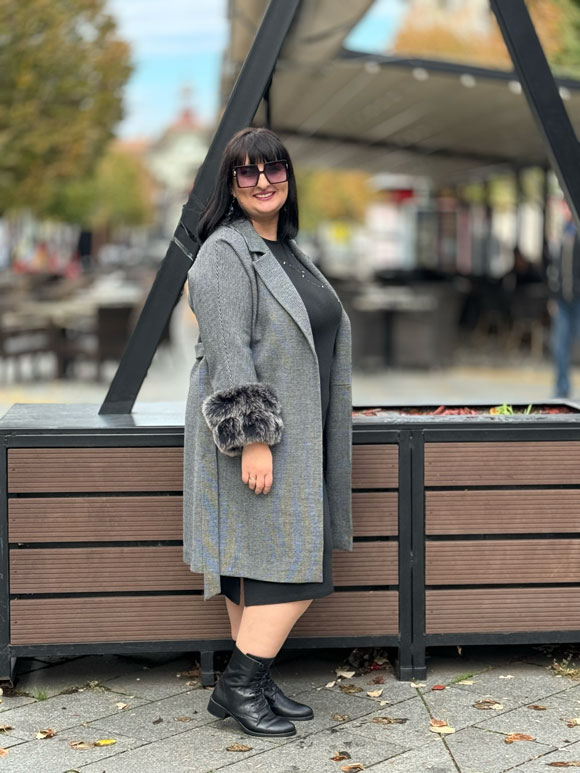 Plus size ženski kaput - Slika 3