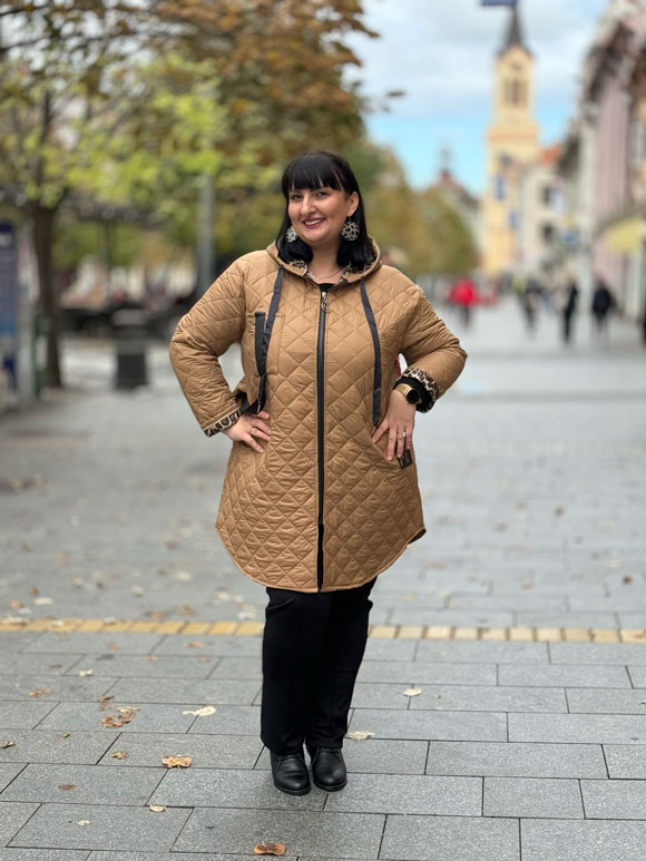 Plus size jakna ženska