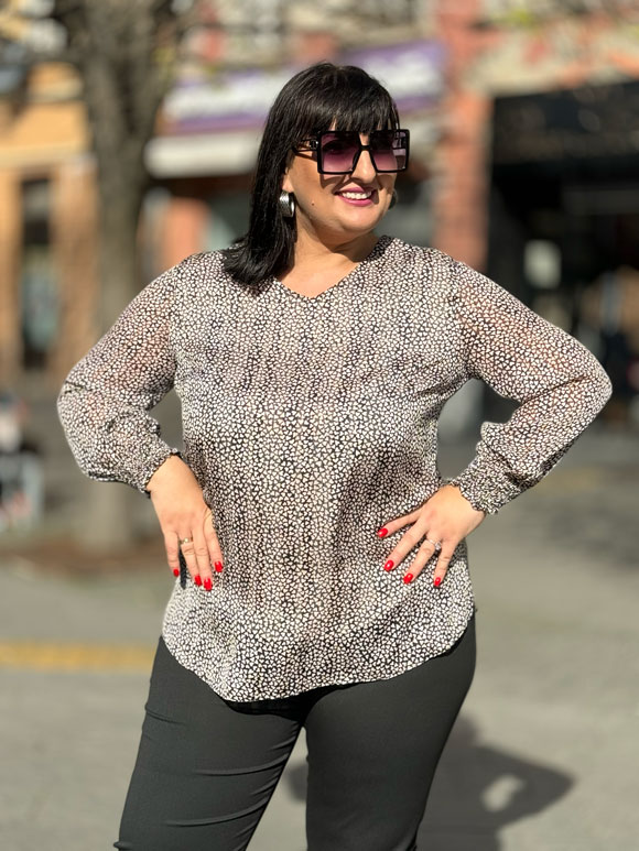 Plus size ženska bluza