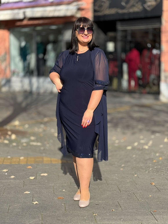 Plus size ženska haljina - Slika 3