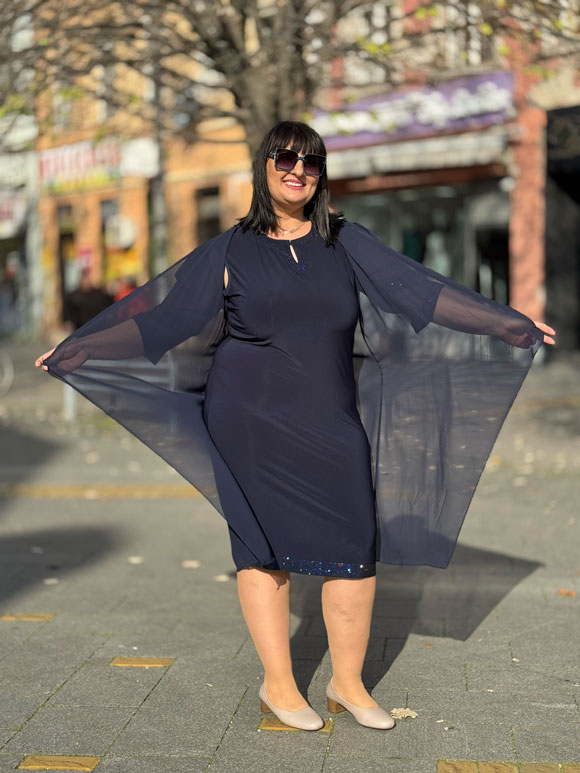 Plus size ženska haljina - Slika 2