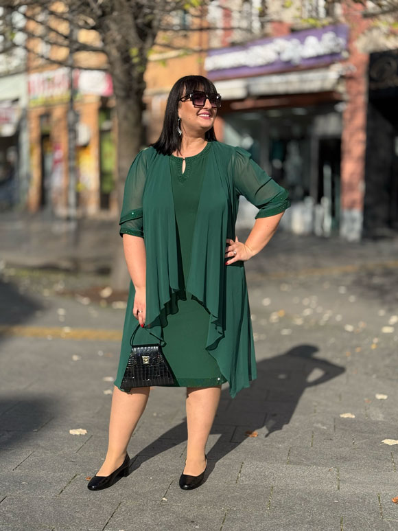 Plus size ženska haljina - Slika 4