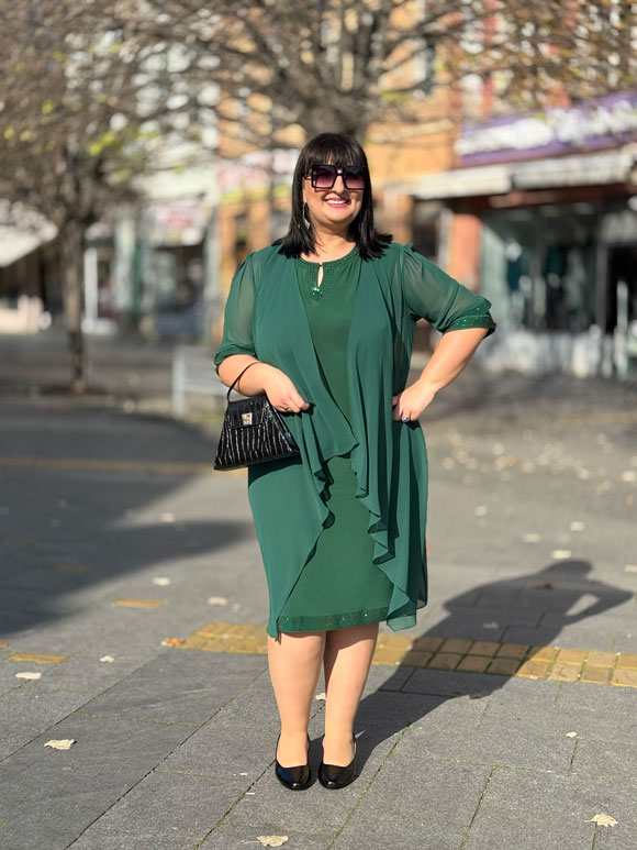 Plus size ženska haljina - Slika 5